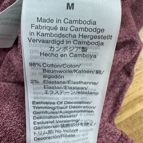 J. Crew Stretch piqué polo shirt in Marled Mahogany Size Medium New NWT - Picture 5 of 11